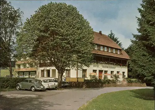 Besenfeld Schwarzwaldhotel Oberwiesenhof Autos Emil Mueller Kat. Seewald