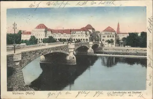 Muelheim Ruhr Bruecke Kat. Muelheim an der Ruhr