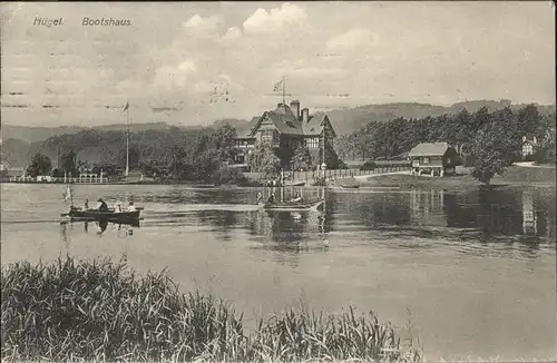 Huegel Essen Bootshaus Ruderboote Kat. Essen