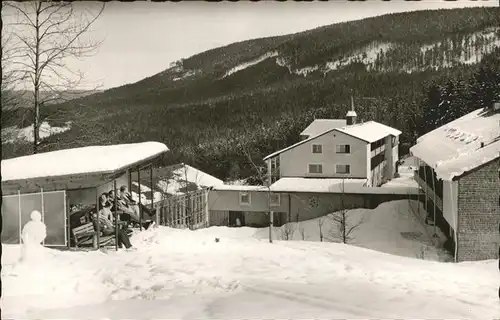 Hundsbach Forbach Erholungsheim Hauerskopf im Schnee Kat. Forbach