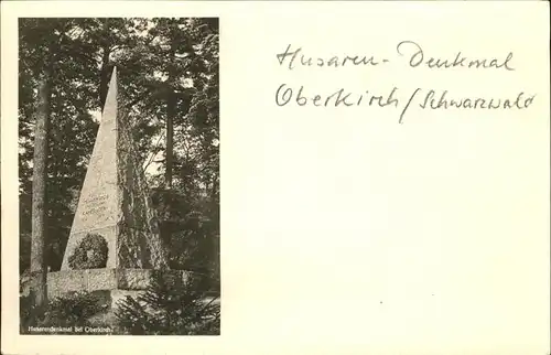 Oberkirch Husaren Denkmal Kat. Oberkirch