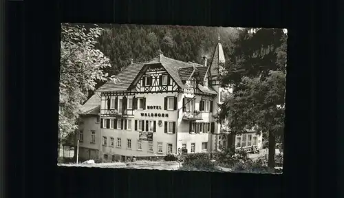 Schoenmuenzach Kurhotel Waldhorn Kat. Baiersbronn