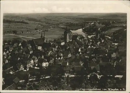 Wimpfen Fliegeraufnahme Kat. Bad Wimpfen