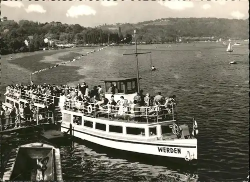 Essen Ruhr Baldeneysee Schiff Ausflug Kat. Essen