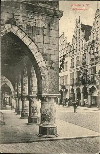 Muenster Westfalen Rathausbogen   Feldpost Kat. Muenster