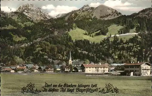 Bayrischzell Panorama mit Wendelstein Kat. Bayrischzell