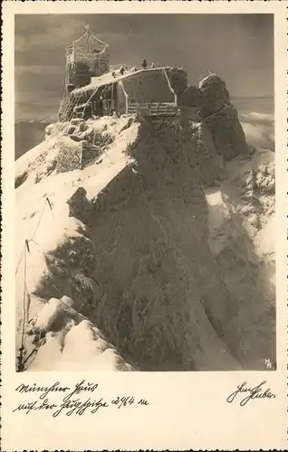 Zugspitze Blick auf die Zugspitze Kat. Garmisch Partenkirchen