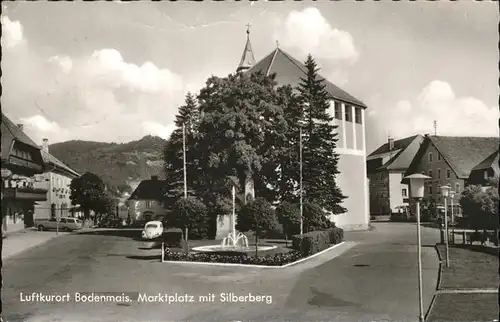 Bodenmais Marktplatz mit Silberberg Kat. Bodenmais