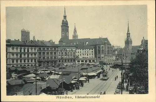 Muenchen Viktualienmarkt Kirchen Kat. Muenchen