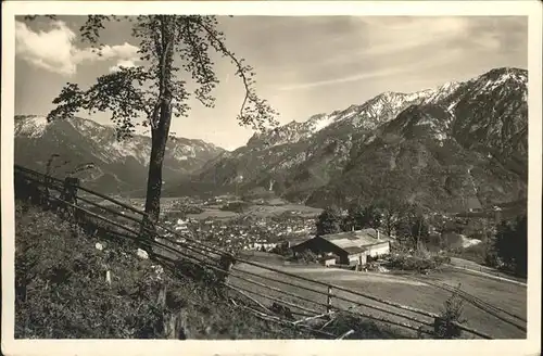 Bad Reichenhall Padinger Alm gegen Untersberg Hoher Goell Lattengebirge Kat. Bad Reichenhall