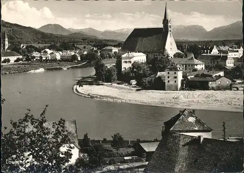 Laufen Salzach Stiftskirche und Salzachschleife Kat. Laufen