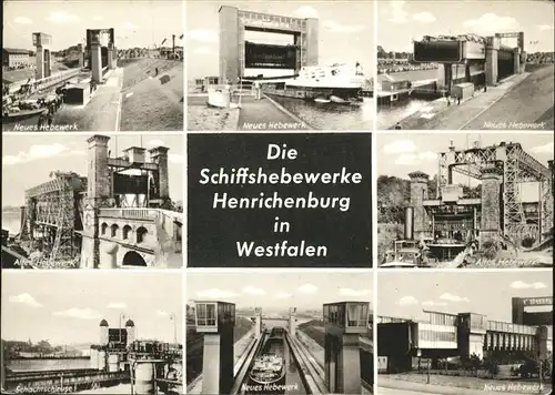 Henrichenburg Schiffshebewerk Schiffshebewerke Teilansichten / Waltrop /Recklinghausen LKR