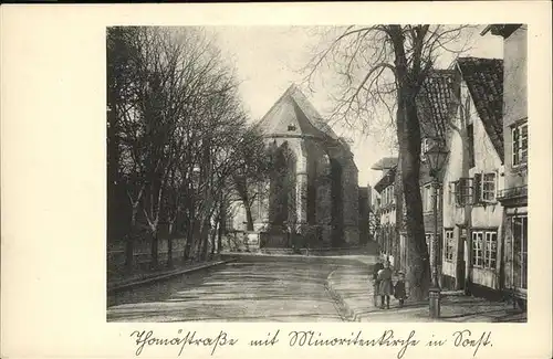 Soest Arnsberg Thomaestrasse mit Minoritenkirche / Soest /Soest LKR