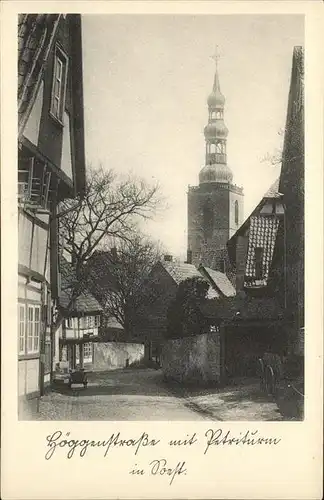 Soest Arnsberg Goeggenstrasse mit Petriturm / Soest /Soest LKR