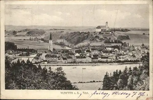 Vilshofen Donau Totalansicht Feldpost / Vilshofen an der Donau /Passau LKR