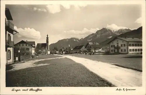 Anger Bayern mit Stauffen Panorama Kat. Anger