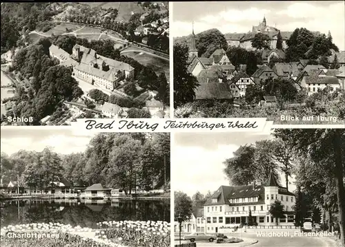 Bad Iburg Schloss Iburg Charlottensee Waldhotel Felsenkeller Kat. Bad Iburg