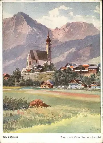 Anger Stauffen Blick auf Kirche und Dorf