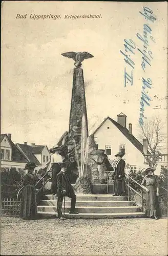 Bad Lippspringe Kriegerdenkmal Kat. Bad Lippspringe