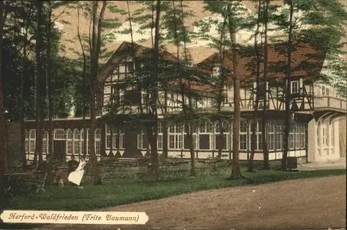 Herford Hotel Waldfrieden Kat. Herford