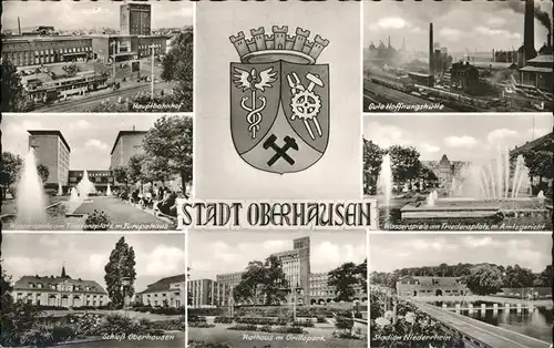 Oberhausen Wappen Amtsgericht Niederrhein Rathaus Grillenpark Kat. Oberhausen