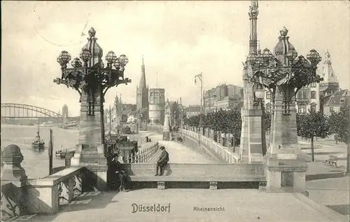 Duesseldorf Rheinansicht Kat. Duesseldorf