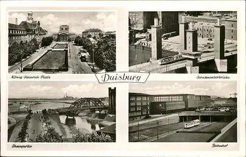 Duisburg Ruhr Bahnhof Schwanentorbruecke Koenig Heinrich Platz / Duisburg /Duisburg Stadtkreis