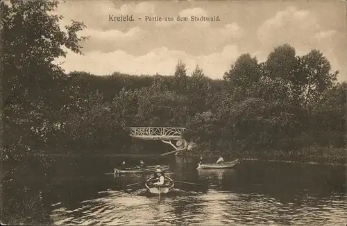 Krefeld Stadtwald Boote Kat. Krefeld