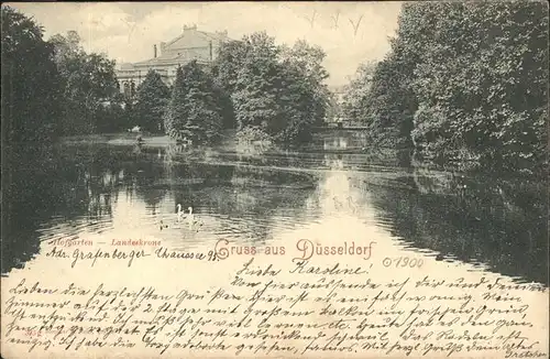 Duesseldorf Hofgarten Landeskrone Kat. Duesseldorf