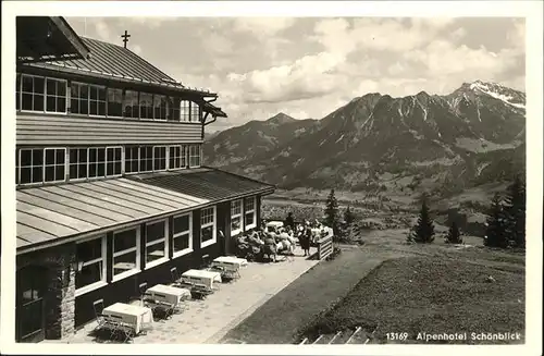 Oberstdorf Nebelhorn Alpenhotel Schoenblick Kat. Oberstdorf