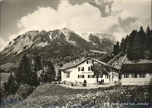 Oberstdorf Gasthaus cafe Kuehberg Kat. Oberstdorf