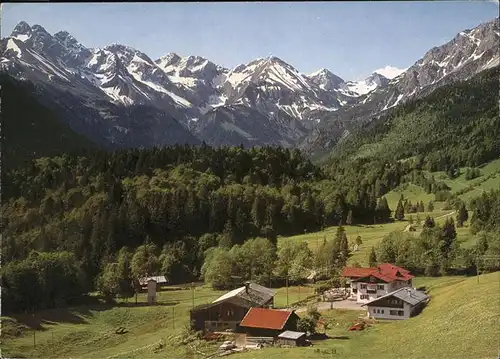 Schwand Oberstdorf Trettachspitze Steinschartenkopf Hochfrottspitze Kat. Oberstdorf