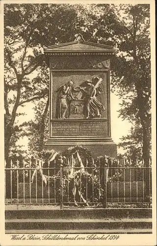 Wesel Rhein Schillerdenkmal Schinkel 1834 / Wesel /Wesel LKR