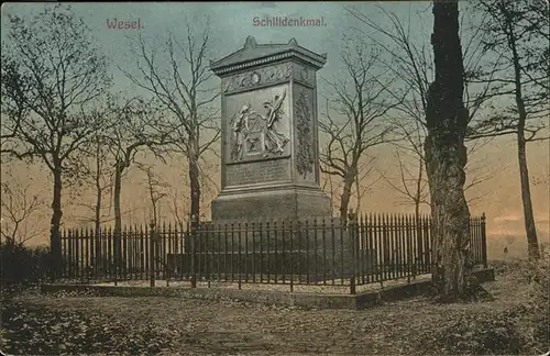 Wesel Rhein Schilldenkmal / Wesel /Wesel LKR