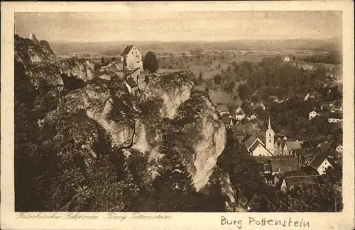 Pottenstein Oberfranken Burg Pottenstein  / Pottenstein /Bayreuth LKR