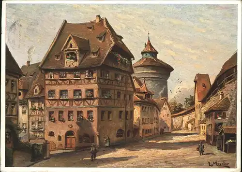 Nuernberg Albrecht Duerer Haus Kuenstlerkarte Ludwig Moessler Kat. Nuernberg