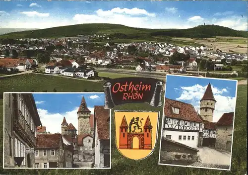 Ostheim Rhoen Wappen Burg Kat. Ostheim v.d.Rhoen
