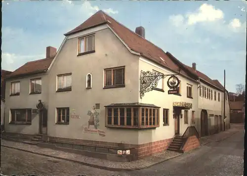 Grossheubach Gast Weinhaus Zur Krone Kat. Grossheubach