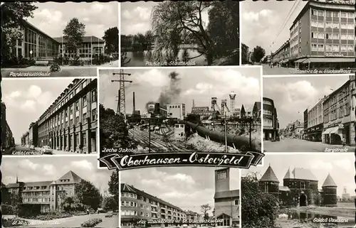 Oberhausen Stadtwald Schloss Bergstr. Pankratiusschule Kat. Oberhausen