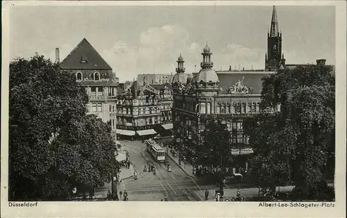 Duesseldorf Albert Leo Schlageter Platz Kat. Duesseldorf