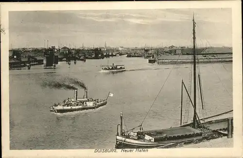 Duisburg Ruhr Hafen Dampfschiff Feldpost / Duisburg /Duisburg Stadtkreis