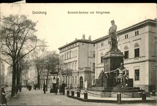 Duisburg Ruhr Bismarck Denkmal Koenigstrasse / Duisburg /Duisburg Stadtkreis