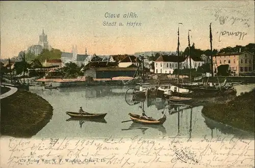 Cleve Kleve Stadt Hafen Kat. Kleve