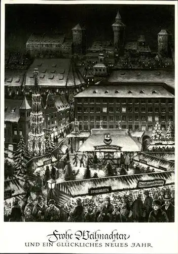 Nuernberg Christkindles Markt Weihnachtsgruesse Kat. Nuernberg