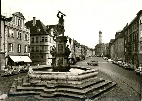 Augsburg Herkulesbrunnen St. Ulrich Kat. Augsburg