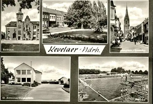 Kevelaer Hauptstr. Basilika St. Antonius Volksschule Kat. Kevelaer