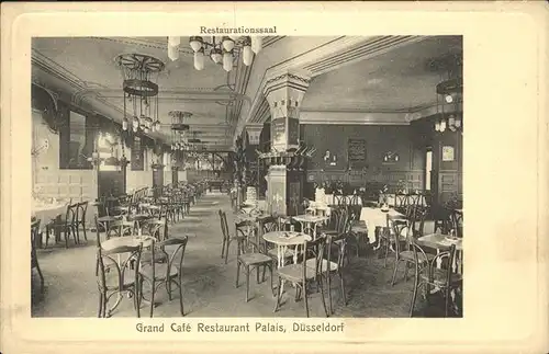 Duesseldorf Restaurationssaal Grand Cafe Palais Kat. Duesseldorf