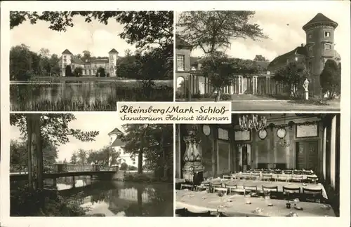 Rheinsberg Schloss mit Sanatorium H Lehmann Kat. Rheinsberg