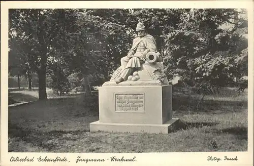Eckernfoerde Jungmann Denkmal Kat. Eckernfoerde