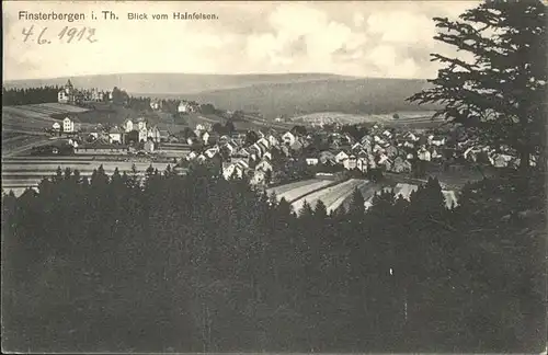 Finsterbergen Blick vom Halsfelsen Kat. Finsterbergen